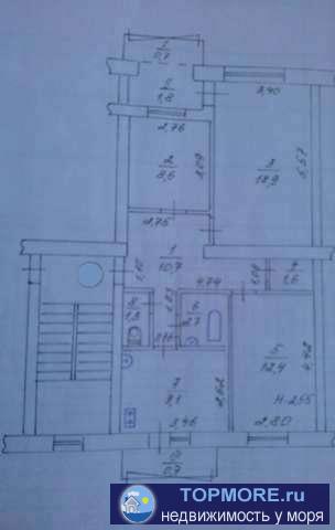 Продается 3-х ком. квартира 68,5 кв.м. по адресу г. Феодосия, ул. Челнокова. Квартира по отделку.Пластиковые окна,...
