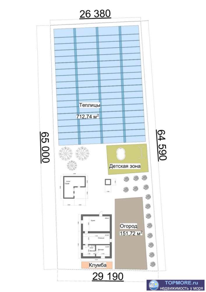 Продам дом в Крыму, Советский район, с.Пчельники, ул.Первомайская, д.73, в центре села.  Собственник. Документы на... - 1