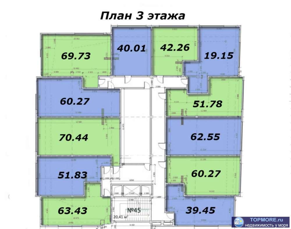 ЖКна Тоннельной 2 Жилой комплекс бизнес-класса расположился в центральном районе г. Сочи. Благоустроенный район с... - 1