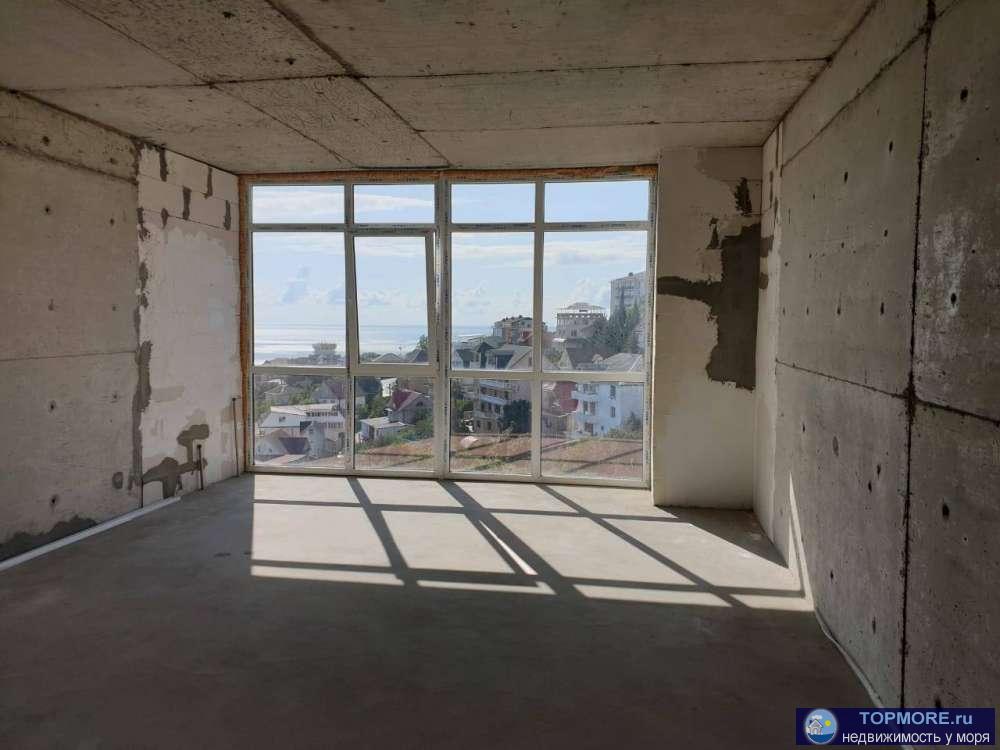 1комнатная квартира в доме бизнес-класса, витражное остекление, великолепный вид на море!