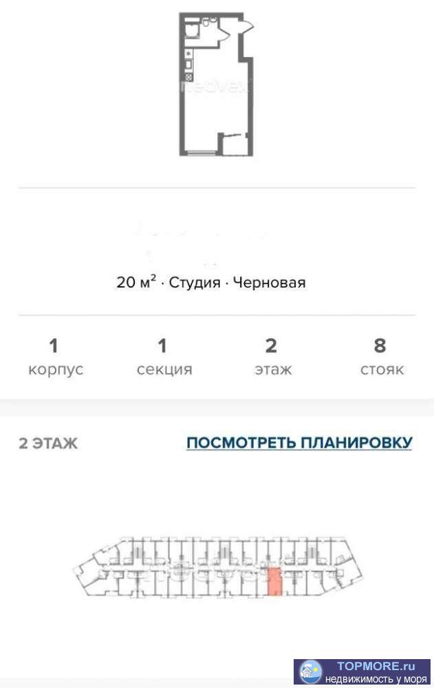 Новая светлая студия, остановка автобуса, магазин Магнит. до пляжа 2 км. - 1
