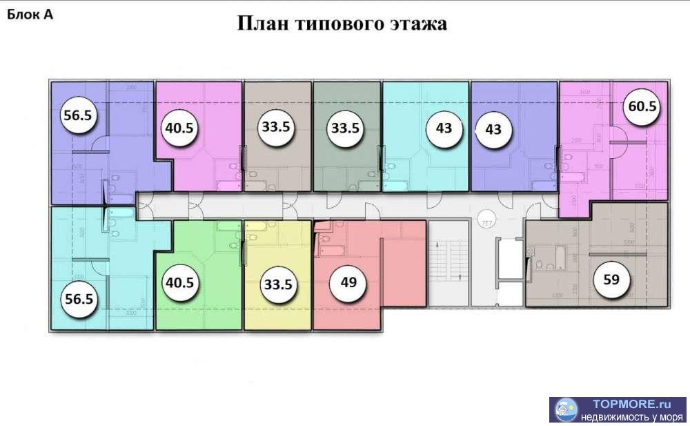 Продам квартиру в доме бизнес класса в ремонтом с прямым видом на море. Ровное место, до моря 15 минут, в шаговой... - 1