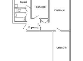 Продается полноценная, изолированная трех комнатная квартира общей...