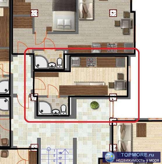 Квартира в Сочи с шикарным видом на горы. Дом от надежного застройщика с центральными коммуникациями. Газ оплачен.... - 2
