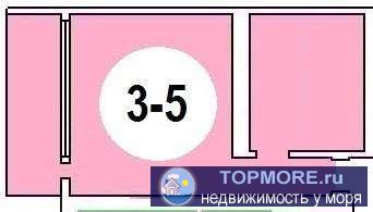 Квартира свободной планировки. Панорамное окно, балкон. Прямой панорамный вид на море и кипарисы! Предчистовая...