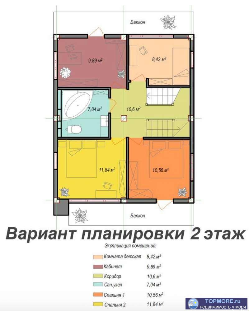 Продается коттедж  в стиле хай-тек в районе Донская, общей площадью 150м2 плюс эксплуатируемая крыша 82м2 ,свободной... - 2