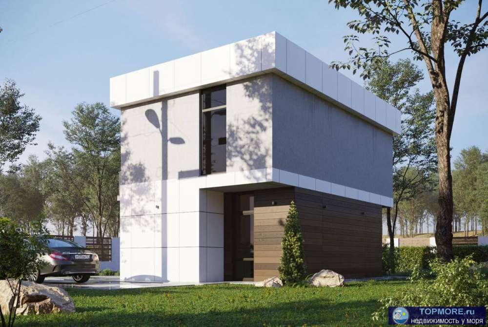 Продается новый дом в стиле Хайтек 125 м, 2 этажа с эксплуатируемой крышей. Коммуникации центральные, канализация...