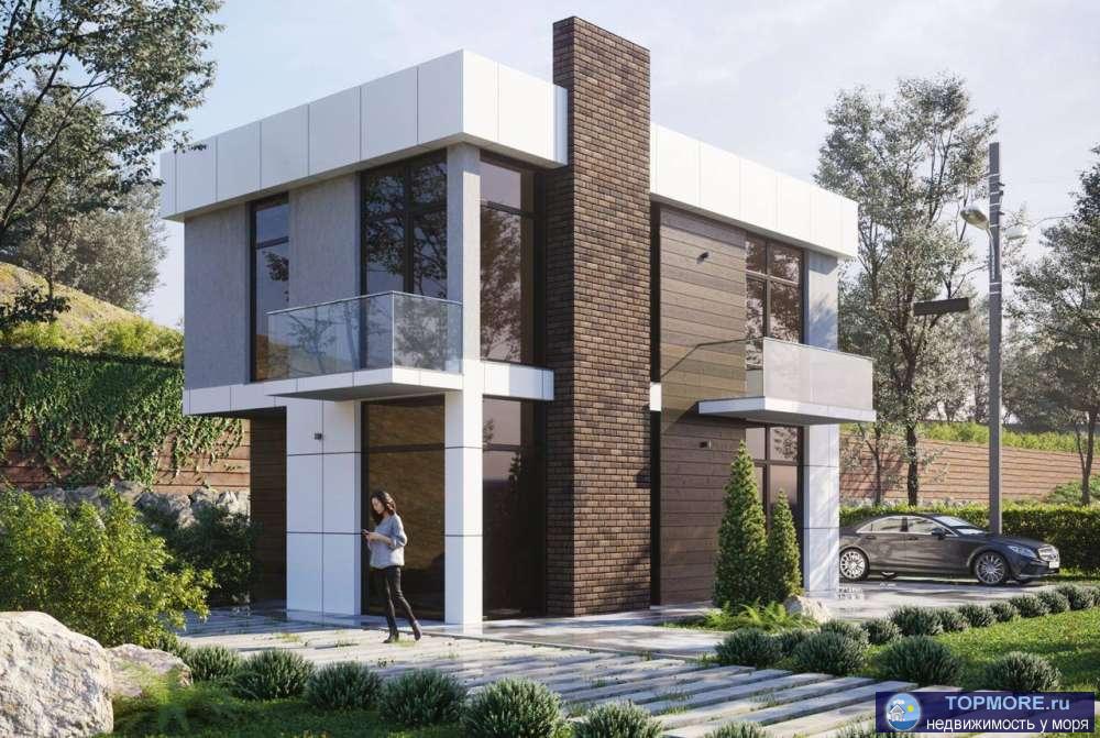 Продается новый дом в стиле Хайтек 125 м, 2 этажа с эксплуатируемой крышей. Коммуникации центральные, канализация... - 1