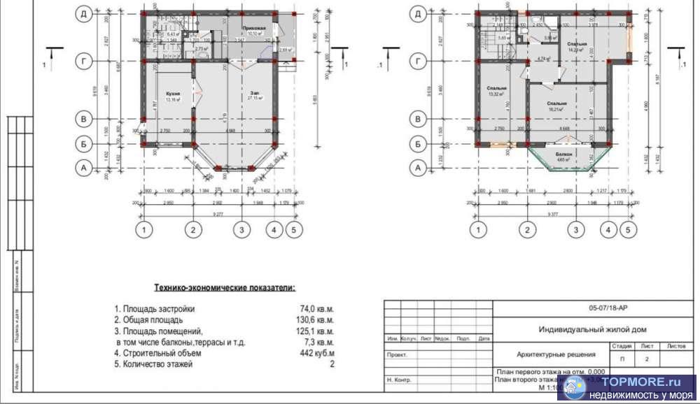 Продантся шикарный дом , 130 квадратов в Сочи в Адлерском районе . Дом состоит из 2 этажей , 1 этаж - просторная... - 1