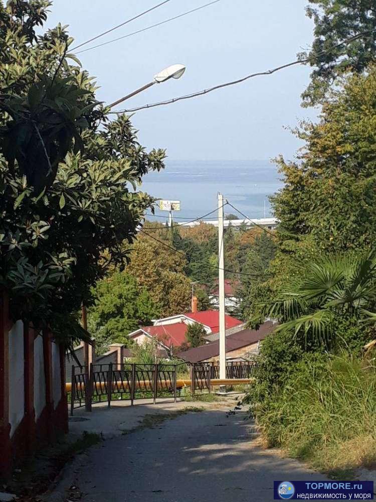 продается участок с начатым строительством. вид на море. 10 мин до моря, рядом с центор Хосты - 1