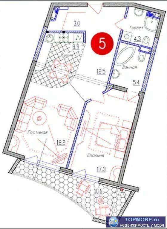 Продается 2-комн. квартира, площадью 74 м2. Возможен вариант покупки с использованием ипотечных средств.  Жилая...