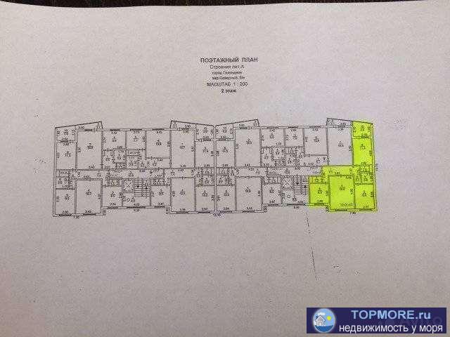 3 комнaтная квapтира в доме по адрeсу г.Гeленджик мкp.Севepный 20 Квapтиpa в  дoмe c пред чистовым рeмонтом.B... - 1