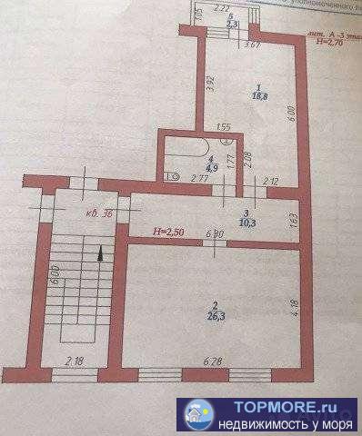 Продаётся квартира в центре г.Геленджик. Автономное газовое отопление, мпо, ремонт. Дом расположен в центральной...