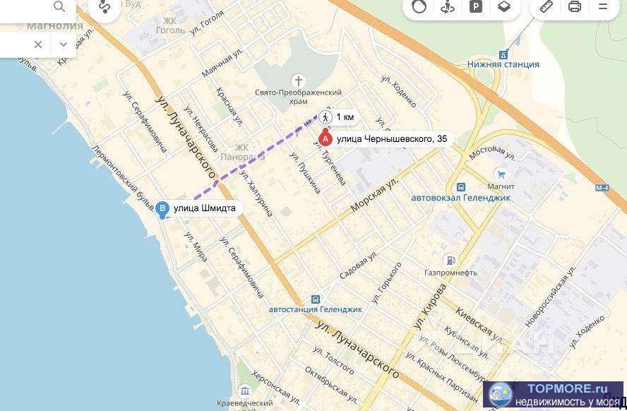 Продам квартиру цокольный этаж, 3 комнаты, высота полков 3 м, полноценные окна в каждой комнате, море 5 мин пешком,... - 2