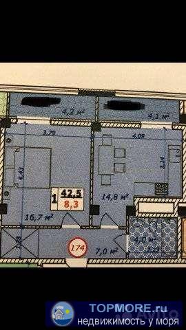 Шикарная, светлая квартира с видом на горы, полноценными окнами и огромными балконами! Сделана предчистовая отделка,... - 1