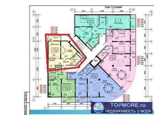 Продам однокомнатную  квартиру50м.кв., в новом доме бизнес класса, в 250 метрах от пляжа.Закрытая придомовая...