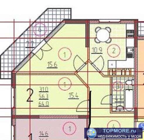 Продаётся двух комнатная квартира с видом на море дом сдан все вопросы по телефону