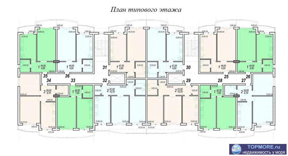 Продажа / Квартиры, Геленджик, Островского улица, 4 120 000 р. ЖК ''На ул. Островского, 67д'' в Геленджике находится в центре города, в одном из самых престижных и популярных среди... - 1