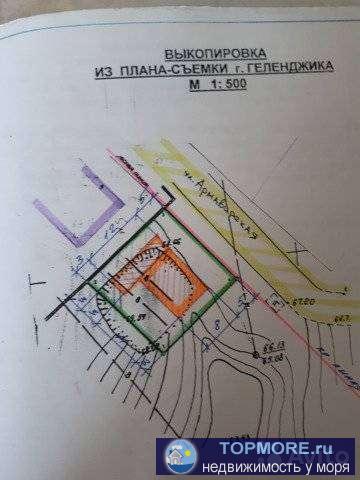 Продаем участок в Геленджике 4 сотки,  район Тонкий мыс, микрорайон Голубая бухта Армавирская улица. Участок... - 2
