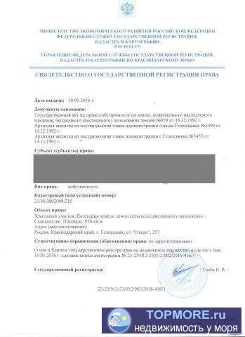 Земельный участок в с/т Океан, не далеко от п. Михайловского перевала. Полностью покрыт лесом.  координаты для... - 1