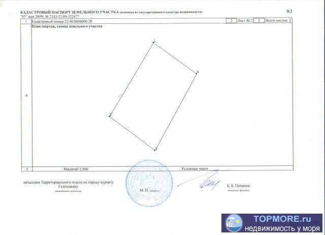 Продаю участок в живописном месте. От асфальта - 300 метров. Электричество вдоль участка. Адрес: г.Геленджик, ПСК... - 1