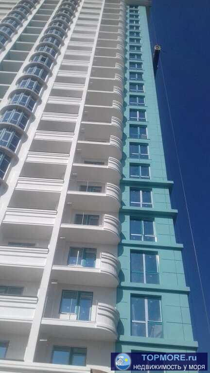 Продается квартира Однокомнатная угловая квартира с балконом в доме бизнес класса. Красивый прямой вид на море....