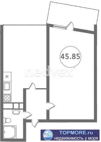 Продаю 1-комнатную квартиру в самом центре города Сочи в современном жилом комплексе бизнес-класса «Огни Сочи».... - 1